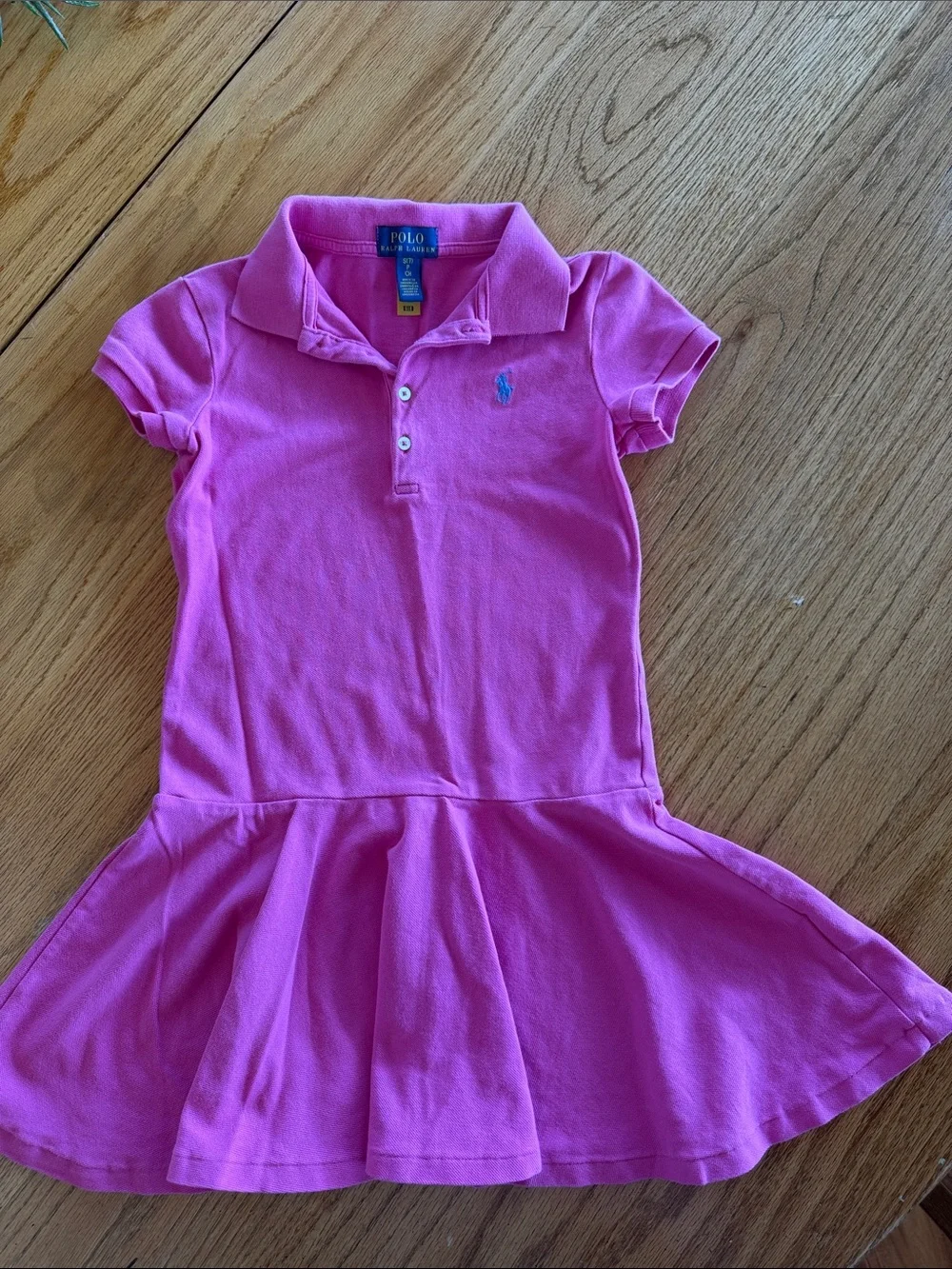 Ralph Lauren Bright Pink Girls Golf Polo Dress